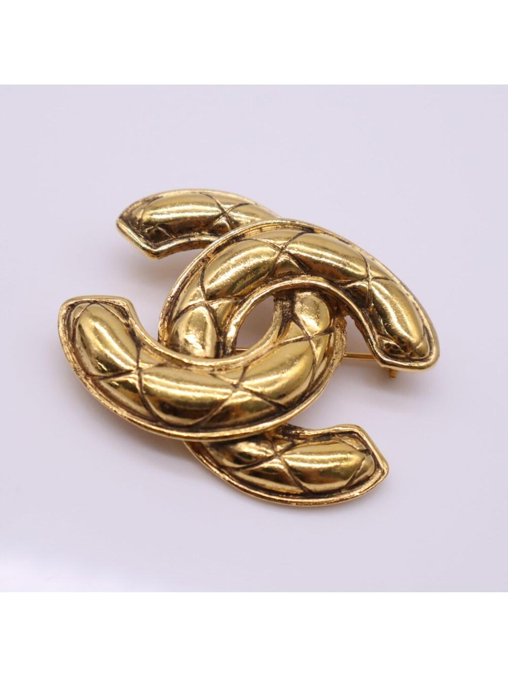 Chanel Cc Logo Brooch Metal #357836C77B